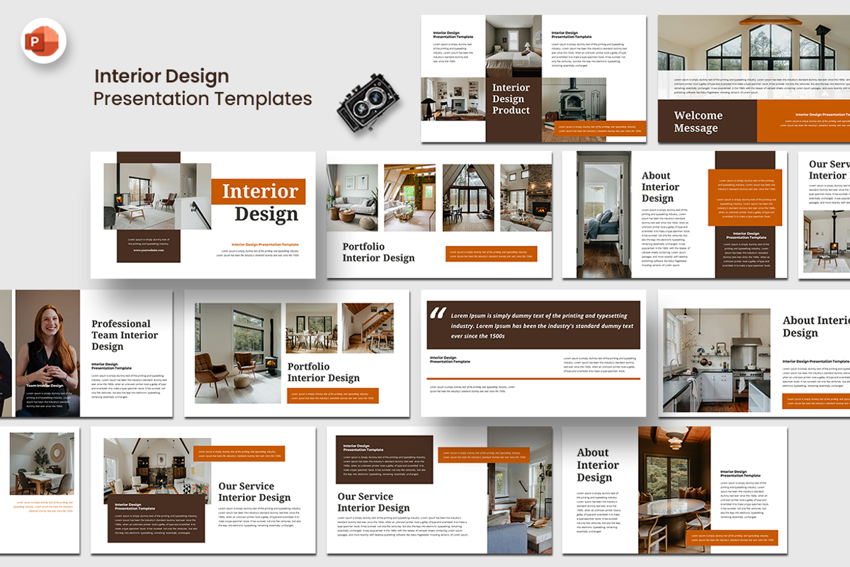 Interior Design - PowerPoint, a Presentation Template by QR Design Studio