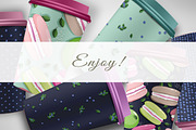 Macarons and blueberry 1, a Pattern Graphic by Yummy (Thumbnail 10 of 10)