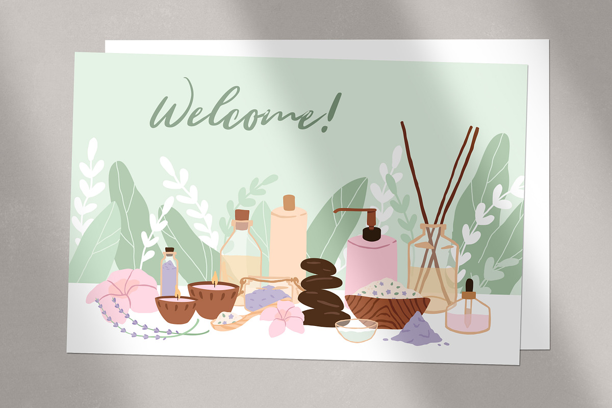 Spa, beauty salon background, a Healthcare Illustration by Good Studio (Photo 3 of 3)