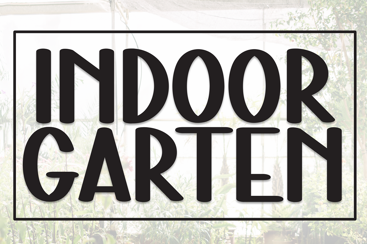 Indoor Garten | Script Font, a Script Font by Scratchones (Photo 1 of 8)