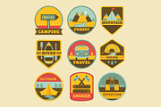 18 Camping logos templates, a Branding & Logo Template by Dasha Efremova (Thumbnail 2 of 3)