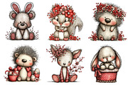 Woodland Easter Animals Clipart, an Illustration by designcity5 (Thumbnail 5 of 5)