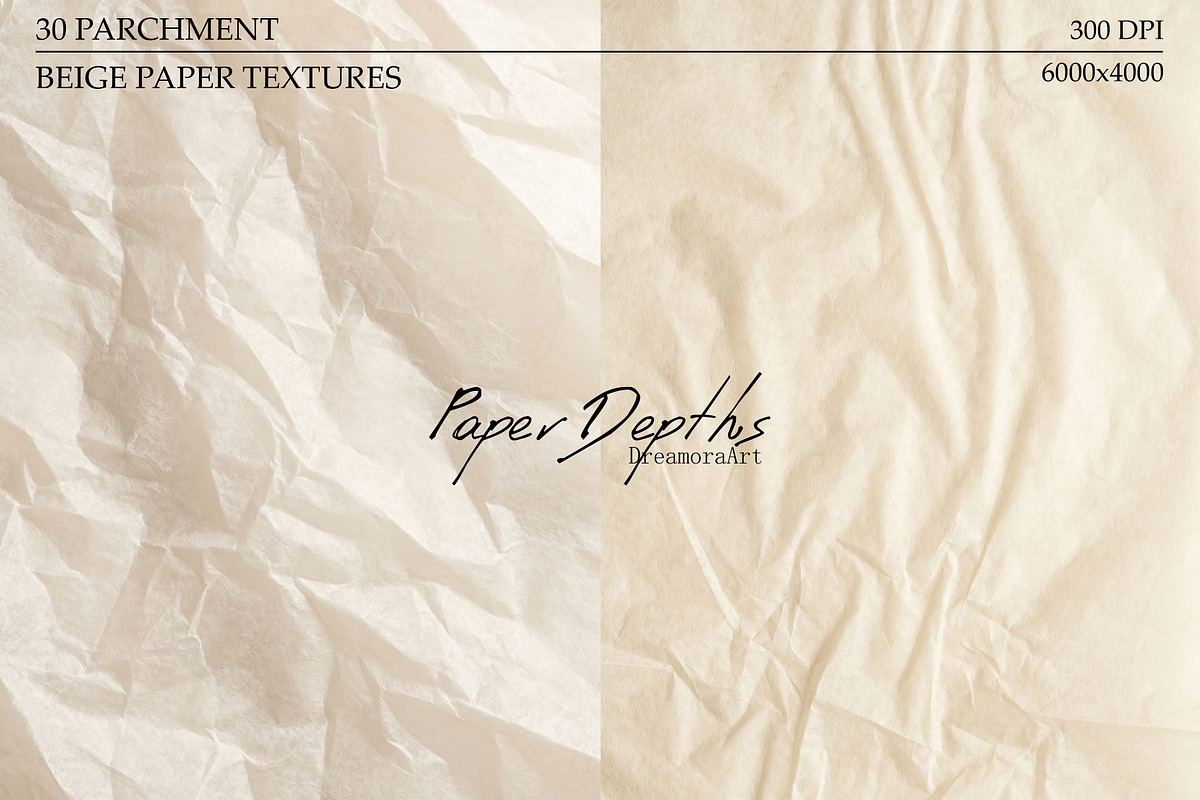 30 Beige Parchment Paper Textures, a Texture Graphic by DreamoraArt (Photo 3 of 14)