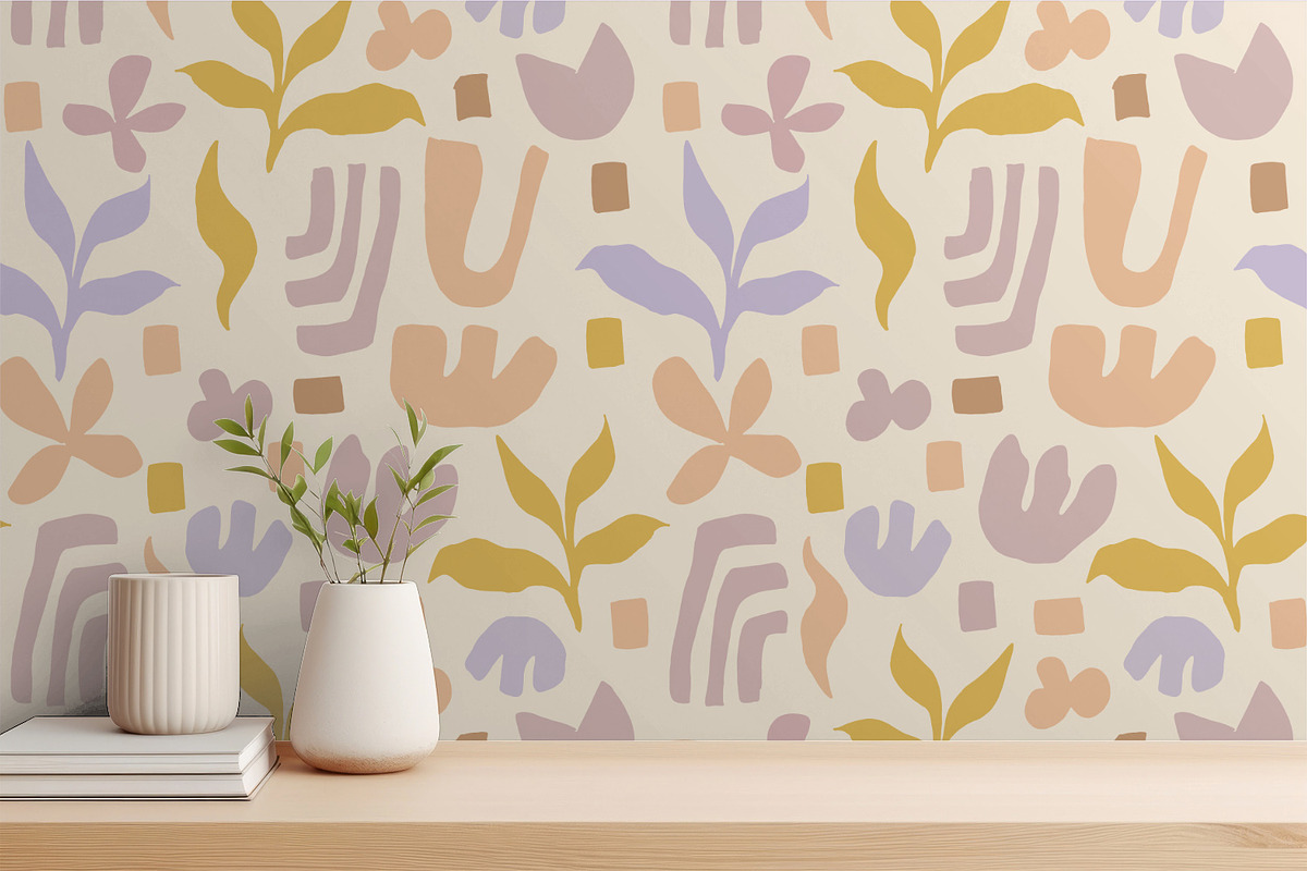 Abstract Girly Flowers, a Wallpaper Graphic by MalyskaStudio (Photo 4 of 6)