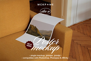 Large Din A art print mockup