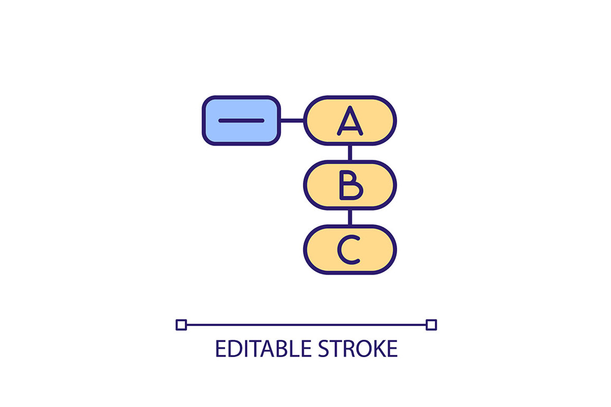 Algorithm of task solving RGB color, an Icon by IMG Visuals