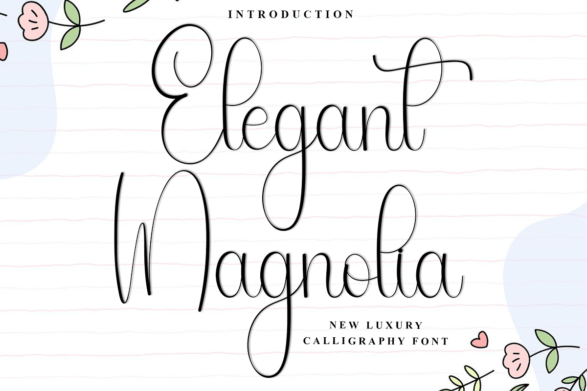 Elegant Magnolia, a Handwritten Font by FreshTypeINK (Photo 1 of 8)