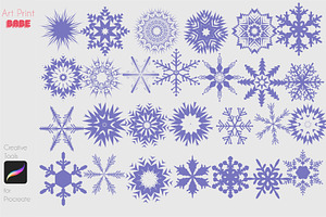 Snowflake Stamp Winter Christmas Fun