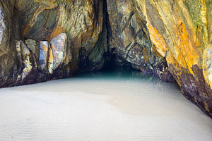 Cave On Frenchmans Beach Stradbroke Island, a Nature Photo by THP Creative