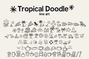 Tropical Doodle, a Handwritten Font by cocodesign (Thumbnail 7 of 8)