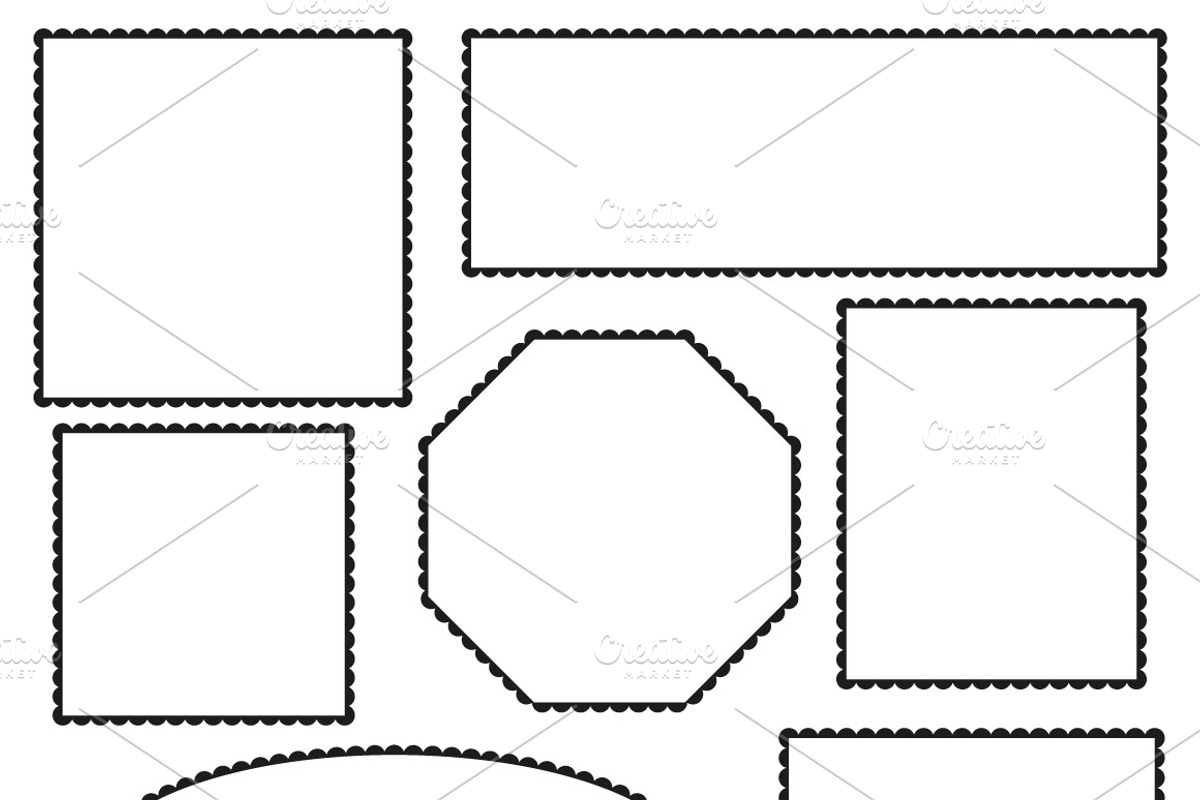 Simple scalloped frames, a Graphic by Wild Rose (Photo 2 of 9)