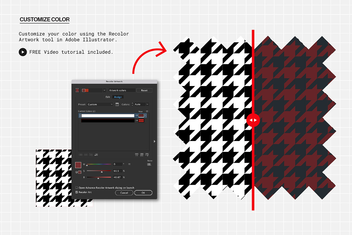Houndstooth Pattern, a Pattern Graphic by Swatch Supply (Photo 3 of 8)