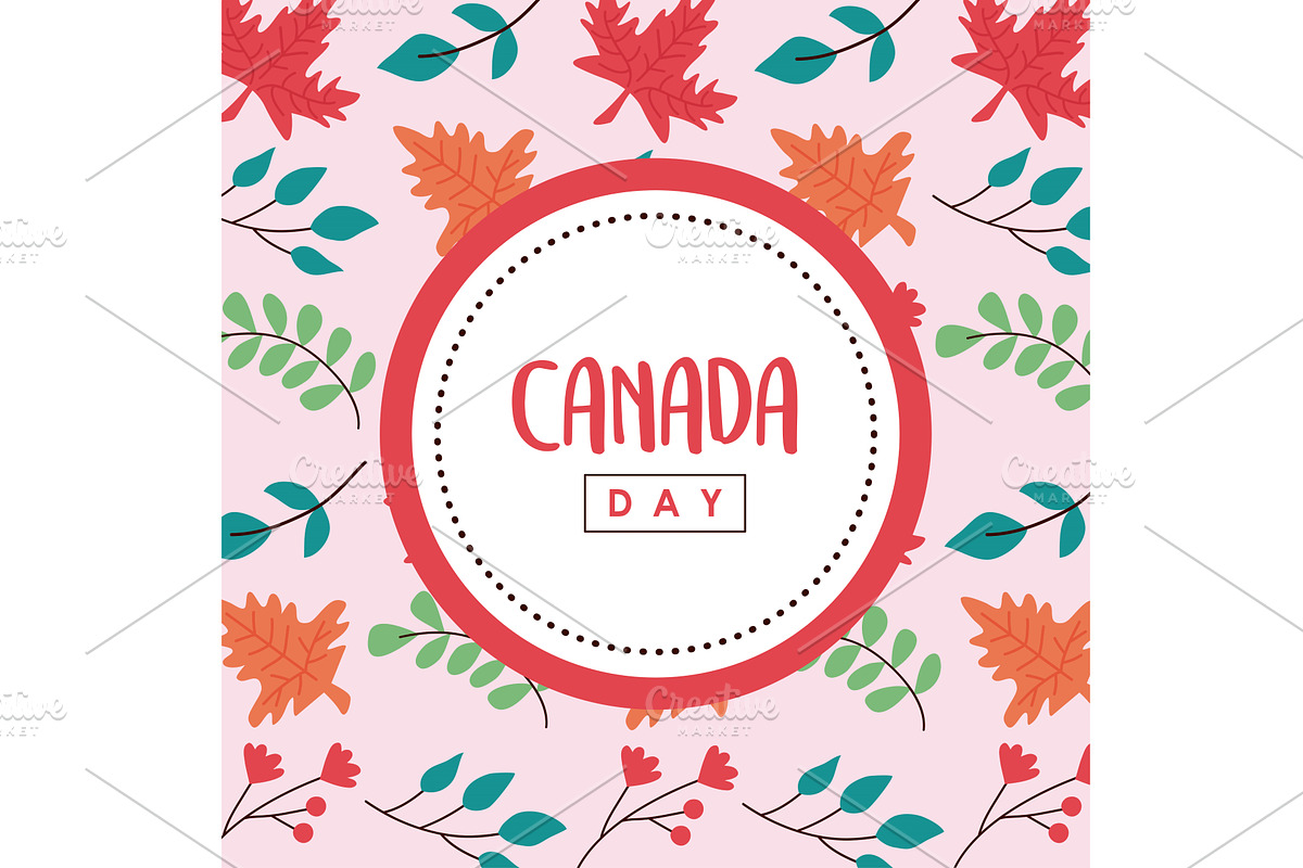 canada day lettering in seal, an Illustration by studiogstock