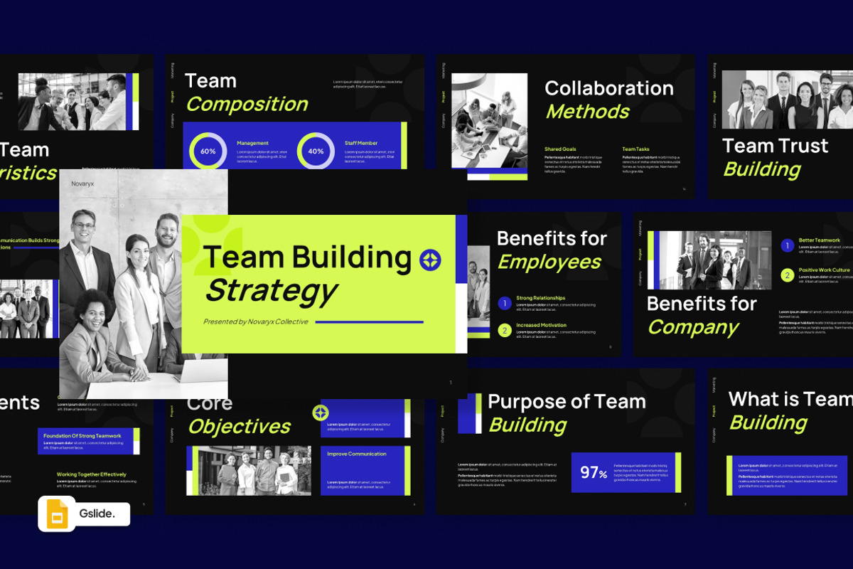 Team Building Strategy Google Slides, a Presentation Template by Loin Studio (Photo 1 of 4)
