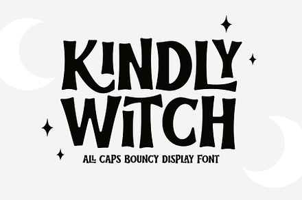Kindly Witch - Bouncy Display Font, a Handwritten Font by Airotype