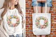 Embroidery Easter Wreath Sublimation, an Object Graphic by V Design Creator (Thumbnail 4 of 6)