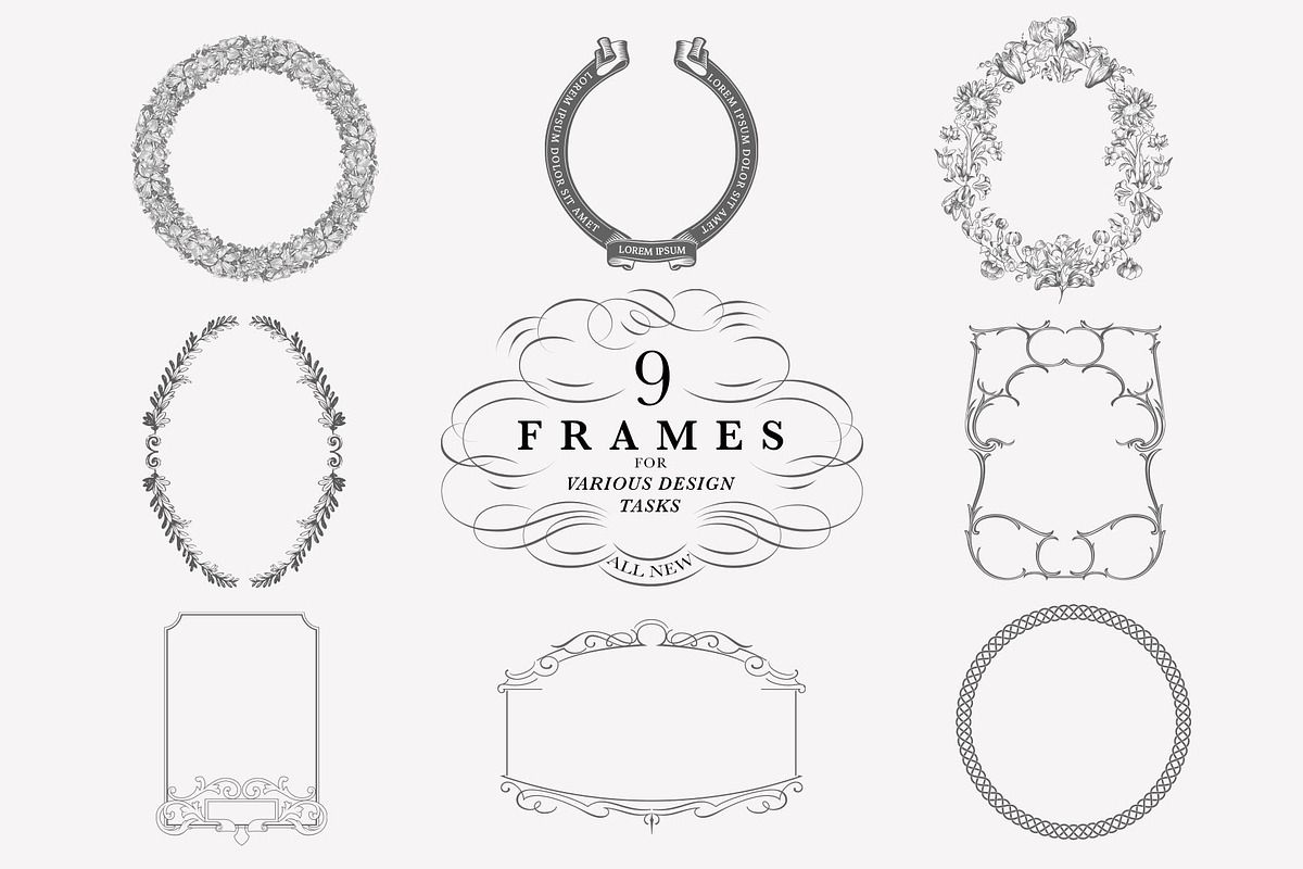 Vintage Design Elements Collection, a Branding & Logo Template by vatesdesign (Photo 2 of 6)