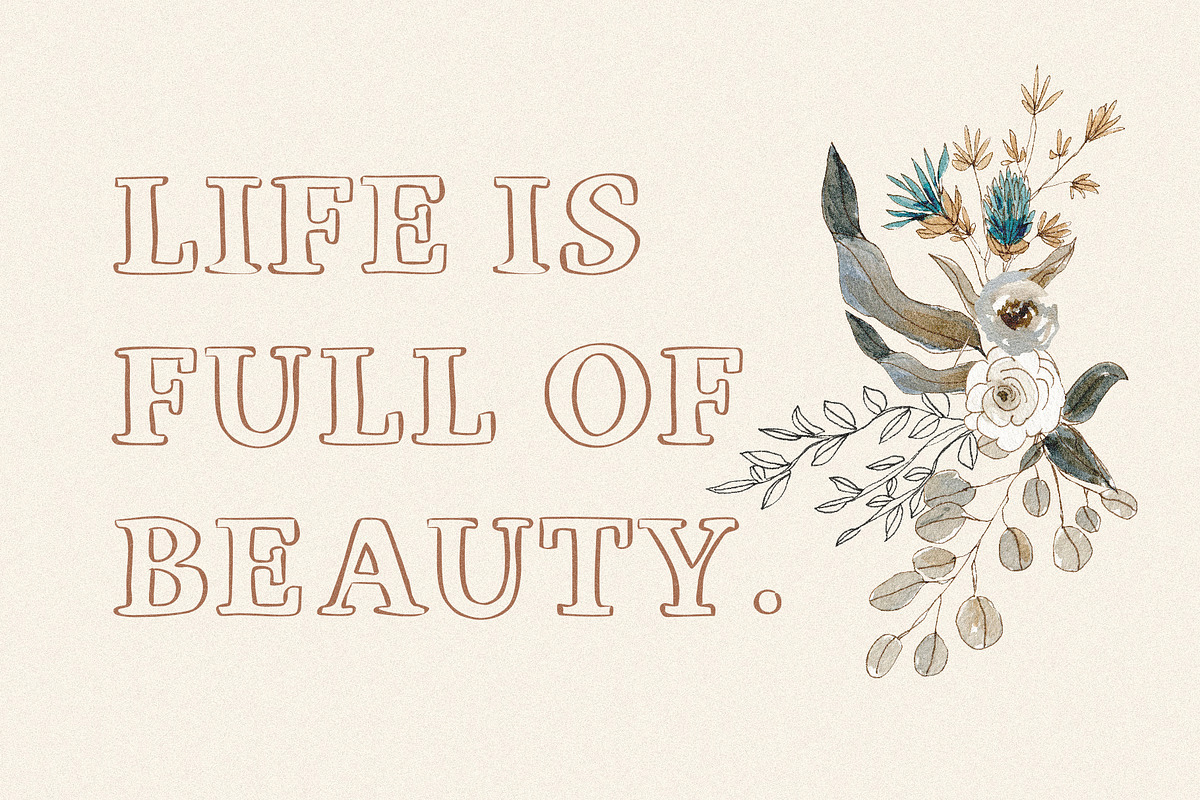 Viktoria - Outline Serif Typeface, a Serif Font by HipFonts (Photo 8 of 9)