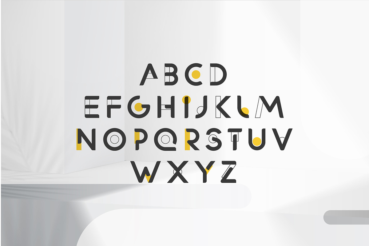 Contour Architecture Font, a Font by artyway (Photo 5 of 8)