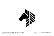 Horse Geometric Equestrian Logo, a Branding & Logo Template by Vectorium Studio (Thumbnail 1 of 3)