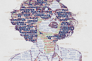 Typo Portrait Text Portrait Action