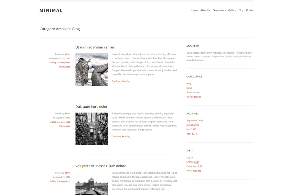 Minimal - Blog WordPress Theme, a WordPress Template by Klasik Themes (Photo 3 of 3)