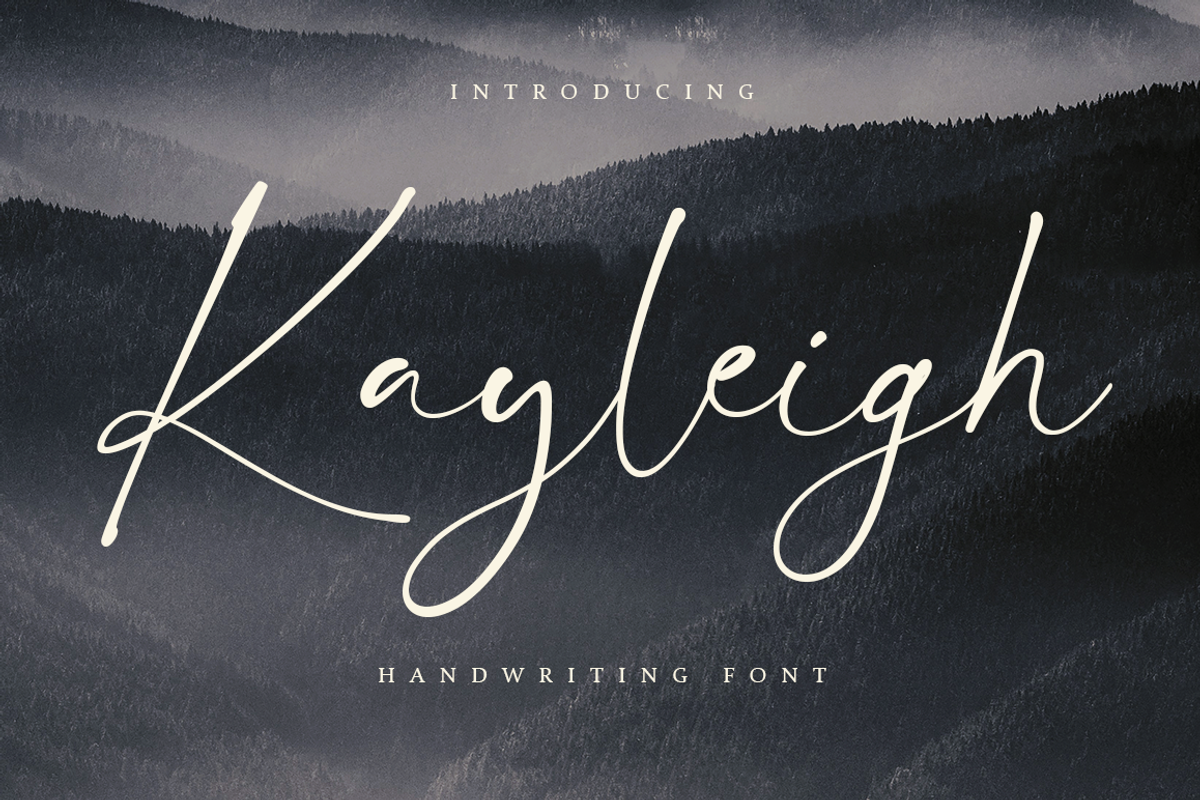 Kayleigh - Handwriting  Font, a Script Font by Mayofont (Photo 1 of 7)