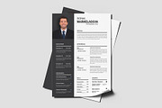 Modern Professional Resume CV Design, a Resume Template by PixelStudio (Thumbnail 1 of 4)