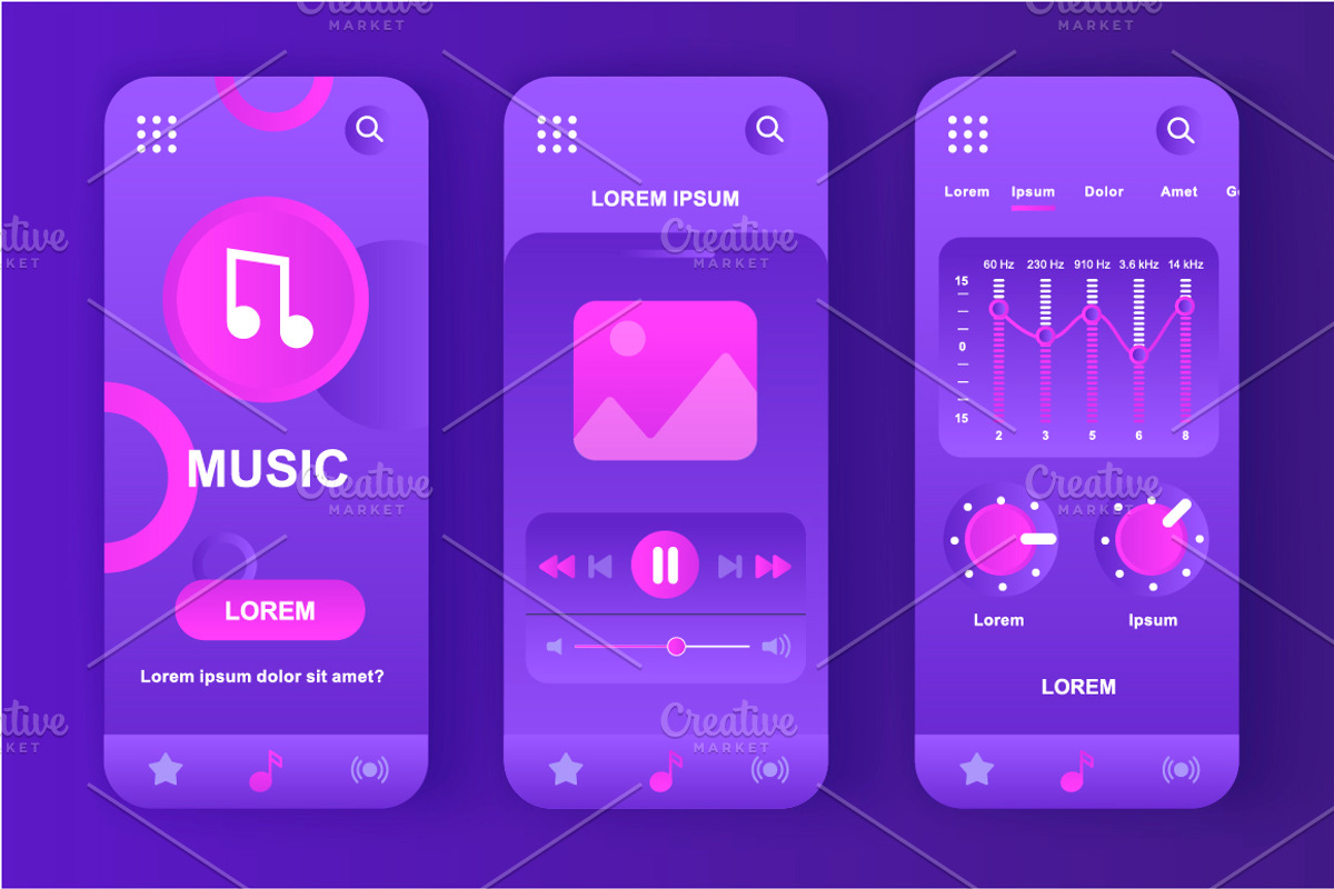 Unique Mobile App UI Kit, an App Template by alexdndz (Photo 21 of 36)