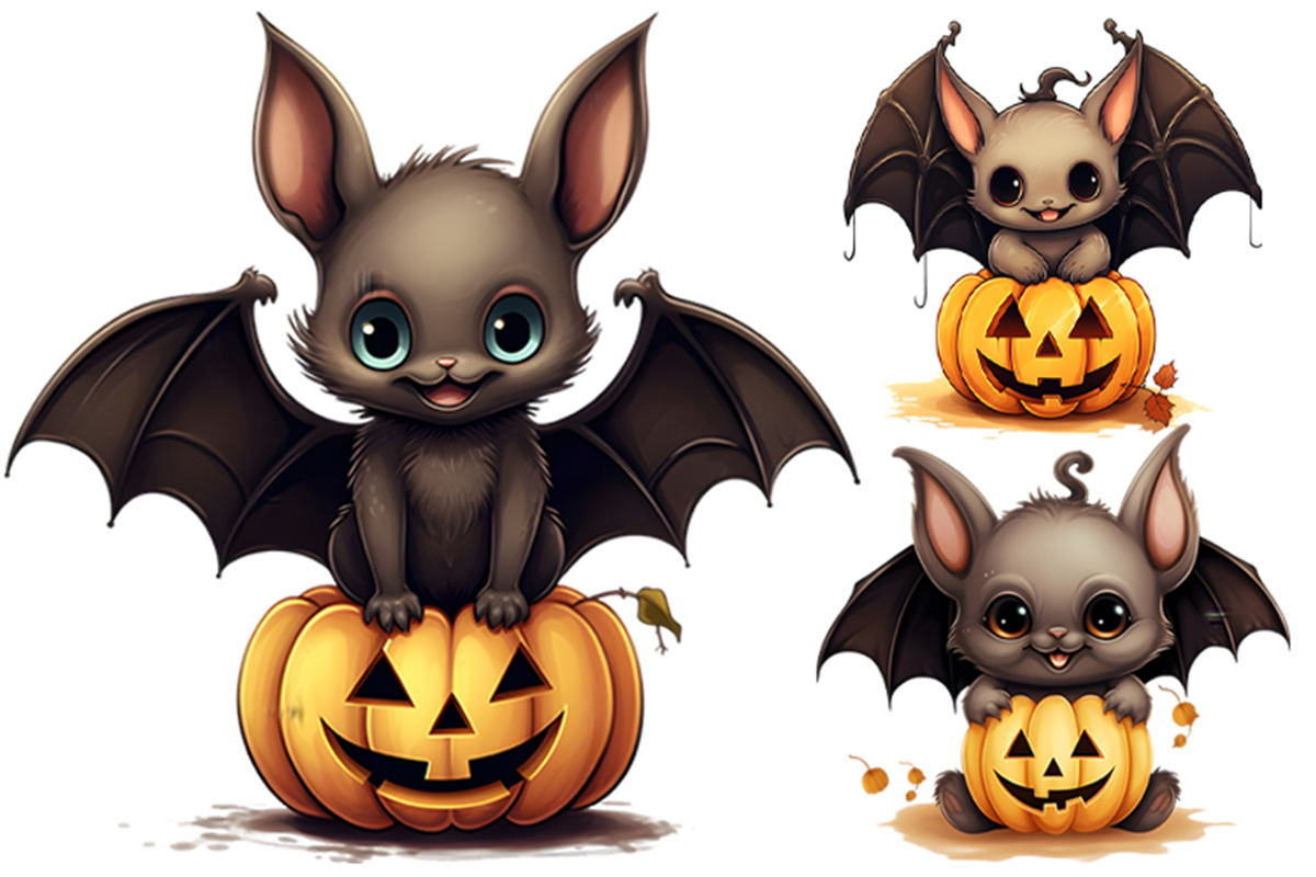 Halloween Bat Sublimation PNG Bundle, a Seasonal Illustration by Creative Arslan (Photo 4 of 9)