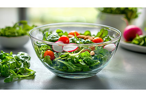 Vibrant Salad with Spinach, Arugula