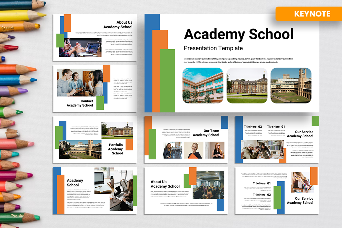 Academy School - Keynote Template, a Presentation Template by QR Design Studio (Photo 1 of 3)