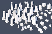 Low Poly City Buildings, an Architecture 3D Model by multimedia4ds (Thumbnail 3 of 5)