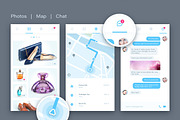 Flat UI Pack 1, an iPhone Mockup by Vectorminator (Thumbnail 6 of 20)