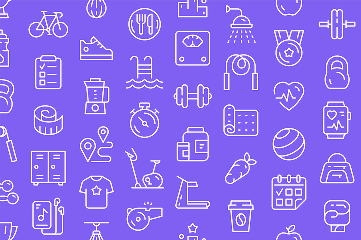 Fitness Icons set, an Outline Icon by Volyk (Photo 5 of 5)
