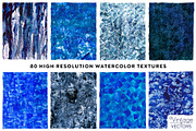 ICICLE BLUE Watercolor Texture Set, a Texture Graphic by Vintage To Vectors (Thumbnail 2 of 16)