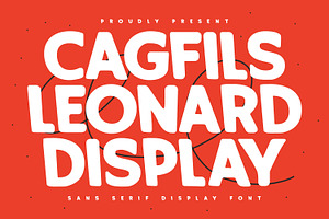 Cagfils Leonard Sans Serif Display, a Sans Serif Font by Maulana Creative