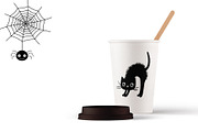 Halloween silhouettes clipart set, an Illustration by Pravokrugulnik (Thumbnail 2 of 3)