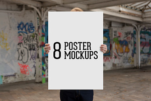 8 Poster Mockups