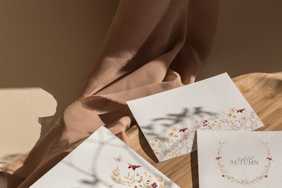 Autumn Watercolor Wildflowers, a Decorative Illustration by Altea Design Studio (Photo 7 of 11)