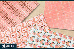 Pink 1950s Vintage Wallpaper Designs