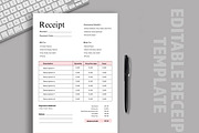 Simple Receipt Template, Receipt PDF, a Print Template by BrushstrokeArtGB (Thumbnail 3 of 5)
