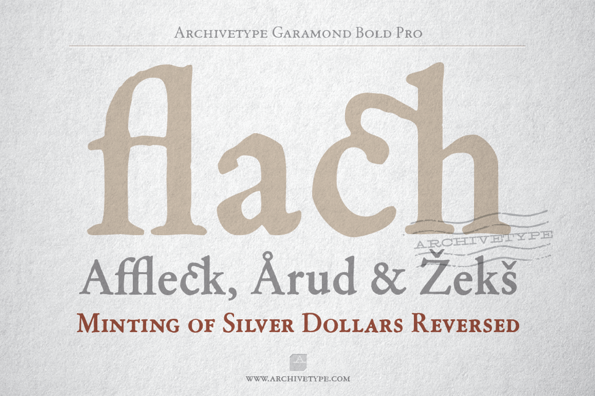 Archive Garamond Bold Pro preview 4