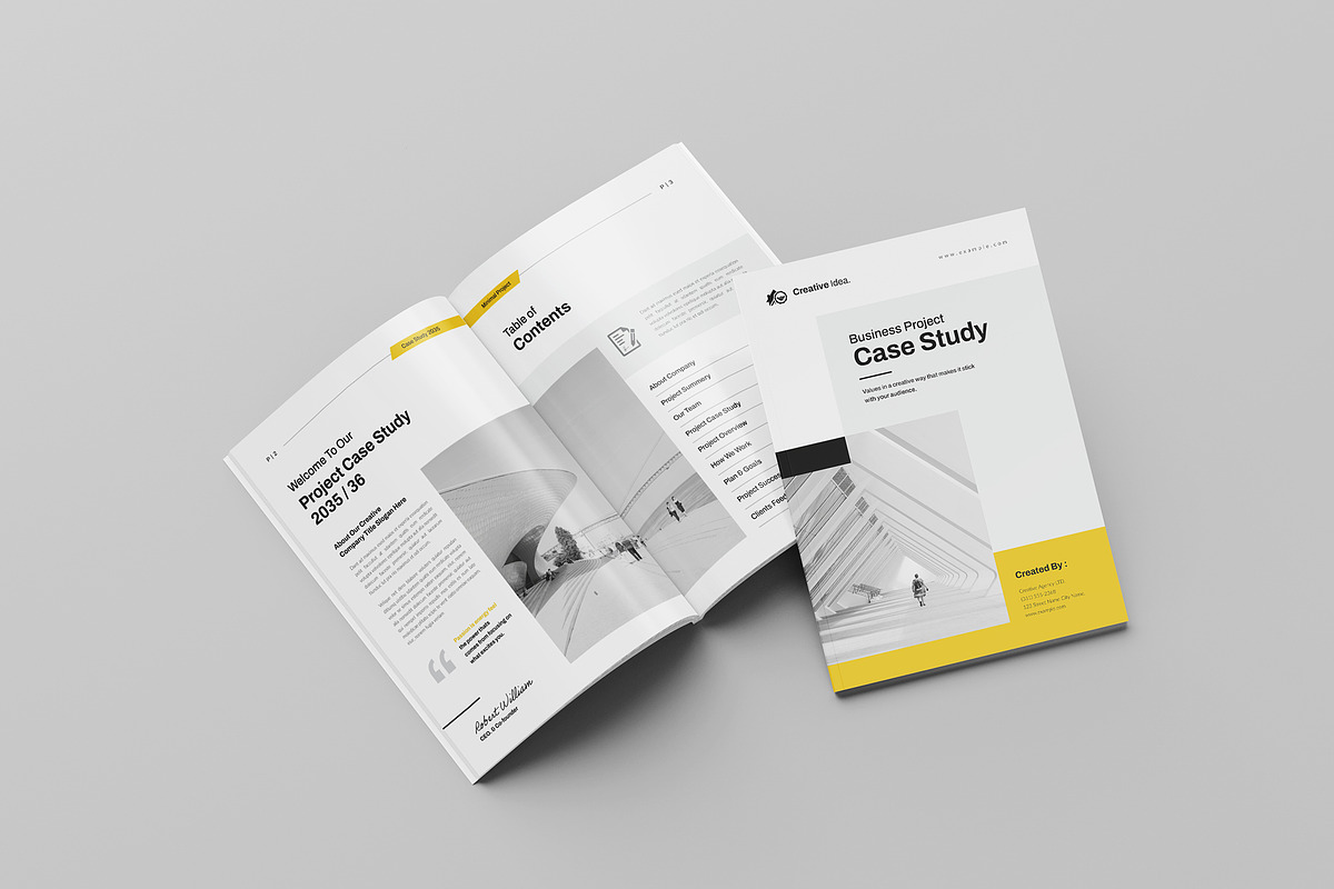 Case Study Brochure Template, a Brochure Template by Spark_Creative (Photo 2 of 12)