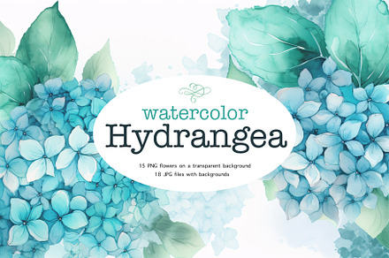 Watercolor Hydrangea.