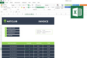 Invoice template, a Stationery Template by Graphicalark (Thumbnail 3 of 3)