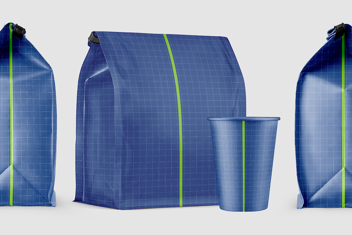 Coffee bag mockup set, a Cups & Container Mockup by BlackMockup (Photo 5 of 10)