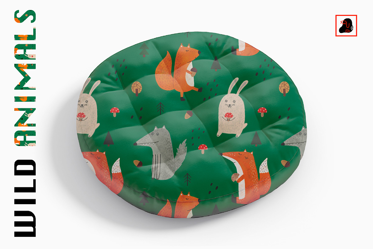 Wild Animals, a Pattern Graphic by Alona Savchuk (Photo 6 of 9)