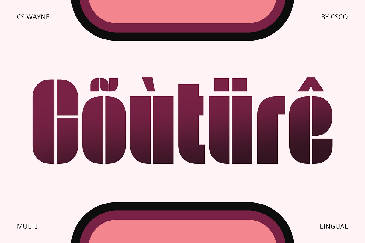CS Wayne – Stencil Font, a Sans Serif Font by Craft Supply Co. (Photo 3 of 8)