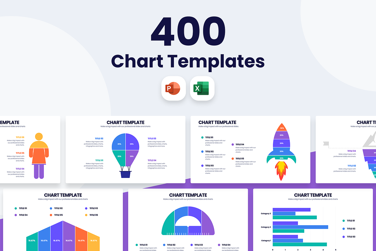 PowerPoint Charts and Graphs Bundle, a Presentation Template by Slidesmash